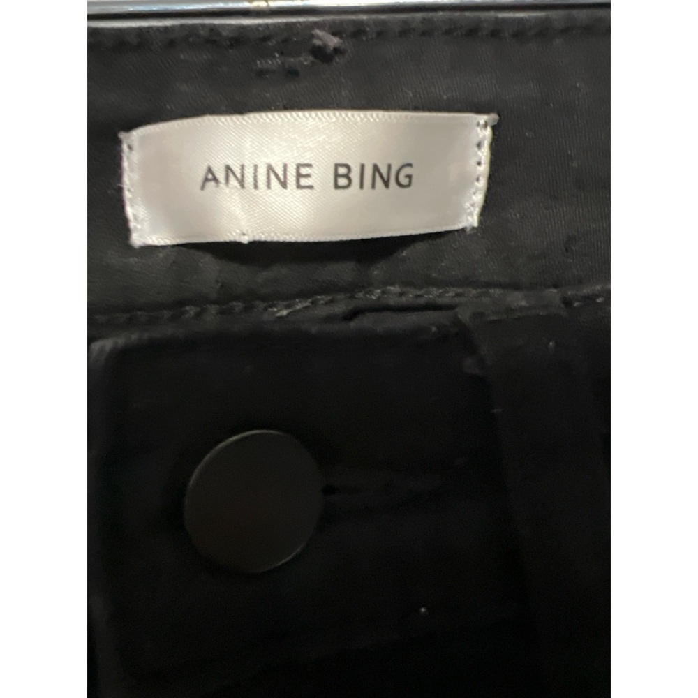 Anine Bing Black Skinny Jeans Sleek Modern Design - Picture 4 of 5